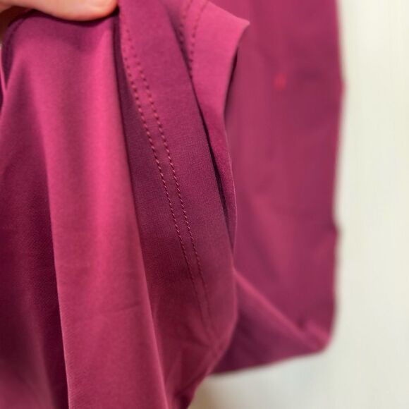 Women's Burgundy Cargo Pants - Picture 10 of 13